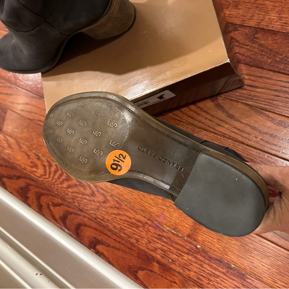 NWT Franco Sarto Mission Suede Ankle Boots Gray-ish brown Size 9 1/2 - Picture 9 of 12